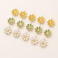 Zinc Alloy Flower Pendants DIY nickel lead & cadmium free 15mm diameter Sold By Bag