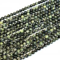 Gemstone Smycken Pärlor, Kambaba + Jasper, Rund, polerad, DIY & olika storlek för val, Såld Per Ca 38 cm Strand