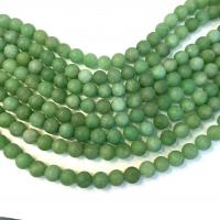 Aventurin Perlen, Grüner Aventurin, rund, poliert, DIY & verschiedene Größen vorhanden, verkauft per ca. 38 cm Strang