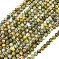 Dragi kamen perle Nakit, Kambaba + Jasper, Krug, uglađen, možete DIY & različite veličine za izbor, Prodano Per Približno 38 cm Strand