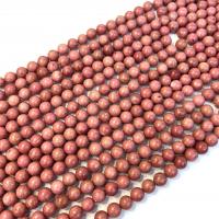 Rhodonite Beads, Runde, poleret, du kan DIY & Chinese & forskellig størrelse for valg, Solgt Per Ca. 38 cm Strand