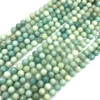 Amazonit perle, Krug, uglađen, možete DIY & različite veličine za izbor & faceted, Prodano Per Približno 38 cm Strand