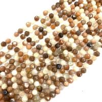Moonstone Beads, Månesten, Runde, poleret, du kan DIY & facetteret, 8mm, Ca. 47pc'er/Strand, Solgt Per Ca. 38 cm Strand