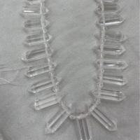 Perline di quarzo chiaro naturale, Conica, DIY, chiaro, 8x32mm, Venduto per Appross. 38 cm filo