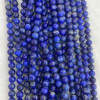 Natural Lapis Lazuli Beads Round DIY lapis lazuli Sold Per Approx 38 cm Strand