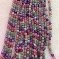 Natural Quartz Jewelry Beads Strawberry Quartz Round DIY mixed colors Sold Per Approx 38 cm Strand