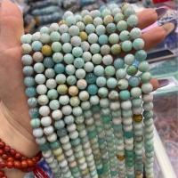 Amazonit perle, Krug, možete DIY & različite veličine za izbor, miješana boja, Prodano Per Približno 38 cm Strand