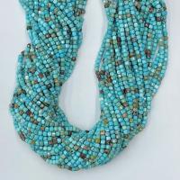Turkis perler, Naturlig Turkis, Square, du kan DIY & forskellig størrelse for valg, blå, Solgt Per Ca. 38-39 cm Strand