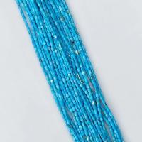 Turkos pärlor, Natural Turquoise, Oval, DIY, blå, 3x5mm, Hål:Ca 0.8mm, Såld Per Ca 36-37 cm Strand