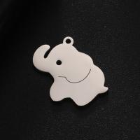 Stainless Steel Animal Pendants 304 Stainless Steel Elephant polished DIY nickel lead & cadmium free Sold By PC