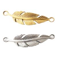 Stainless Steel Connector 304 Stainless Steel Feather plated DIY Approx 2.5mm Sold By PC