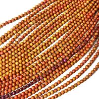 Gemstone Jewelry Beads Red Pine Round polished DIY Sold Per Approx 38 cm Strand