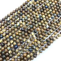 Gemstone Smycken Pärlor, Iolit, Rund, polerad, DIY & olika storlek för val, Klass B, Såld Per Ca 38 cm Strand
