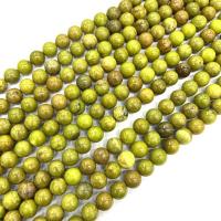 Опаловые бусины, зеленый агат, Круглая, полированный, DIY & разный размер для выбора, Продан через Приблизительно 38 см Strand