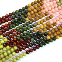 Jade Perlen, rund, poliert, DIY & verschiedene Größen vorhanden, verkauft per ca. 38 cm Strang