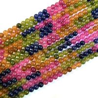 Jade Beads, Runde, poleret, du kan DIY & forskellig størrelse for valg, Solgt Per Ca. 38 cm Strand