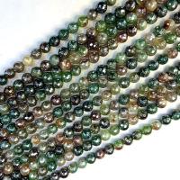 Prirodni indijski ahat perle, Indijski Agate, Krug, uglađen, možete DIY & različite veličine za izbor & faceted, Prodano Per Približno 38 cm Strand