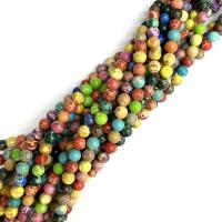 Gemstone Jewelry Beads Impression Jasper Round polished DIY Sold Per Approx 38 cm Strand