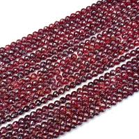 Prirodni Red ahat perle, Red Agate, Krug, uglađen, možete DIY & različite veličine za izbor, Prodano Per Približno 38 cm Strand