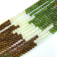 Perles en jade, Rond, poli, DIY & normes différentes pour le choix, Vendu par Environ 38 cm brin