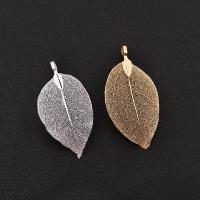 Zinc Alloy Leaf Pendants plated DIY Sold By PC
