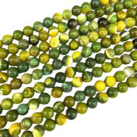 Φυσικό χάντρες Agate Lace, δαντέλα αχάτη, Γύρος, γυαλισμένο, DIY & διαφορετικό μέγεθος για την επιλογή, πράσινος, Sold Per Περίπου 38 cm Strand