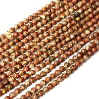 Jade Perlen, rund, poliert, DIY & verschiedene Größen vorhanden, rot, verkauft per ca. 38 cm Strang