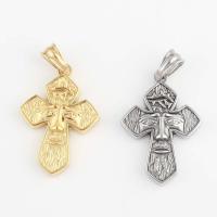 Stainless Steel Pendants 316L Stainless Steel Cross Vacuum Ion Plating fashion jewelry & DIY nickel lead & cadmium free Sold By PC