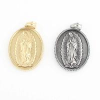 Stainless Steel Pendants 316L Stainless Steel Flat Oval Vacuum Ion Plating fashion jewelry & DIY nickel lead & cadmium free Sold By PC