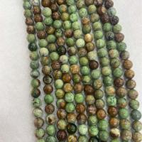Perles opales de mer, Opale verte, Rond, DIY & normes différentes pour le choix, vert, Vendu par Environ 38 cm brin