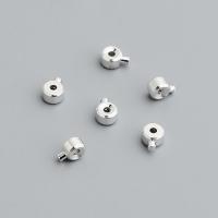 925 Sterling Sølv Perler, du kan DIY, nikkel, bly & cadmium fri, Positioning buckle size:3.0mmx2mm,1.0mm, Solgt af PC