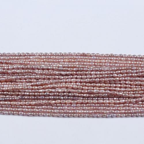 Ryżowe koraliki z pereł hodowlanych słodkowodnych, Perła naturalna słodkowodna, DIY, dostępnych więcej kolorów, 2.5-3mm, sprzedawane na około 36-38 cm Strand