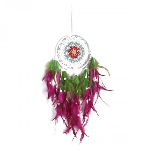 Fashion Dream Catcher Feather with Rattan & Nylon & Iron handmade for home and office mixed colors 460mm Sold By PC