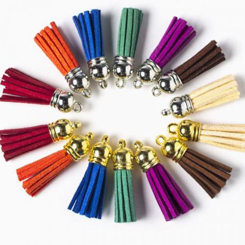 Zinklegering Hangers, Katoenfluweel, met Zinc Alloy, DIY & verschillende stijlen voor de keuze, meer kleuren voor de keuze, Lengte 35 mm, Verkocht door PC