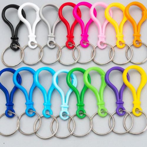 Nyckelring, Akryl, med Zink Alloy, Bärbara & DIY, fler färger för val, nickel, bly och kadmium gratis, Längd 7 cm, Säljs av PC