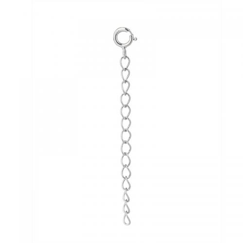 925 Sterling Silver Chains plated sideways chain & DIY Sold By PC