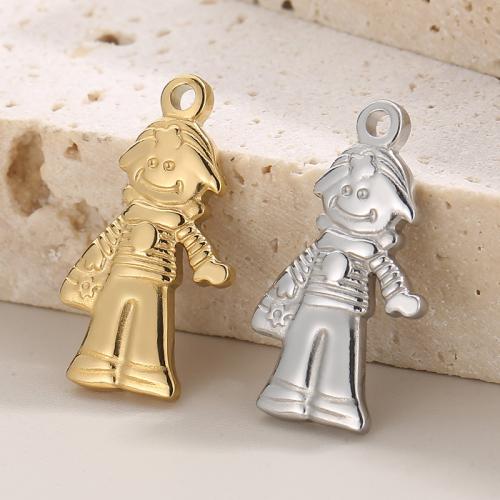Stainless Steel Pendants 304 Stainless Steel Girl Vacuum Ion Plating fashion jewelry & DIY Sold By PC