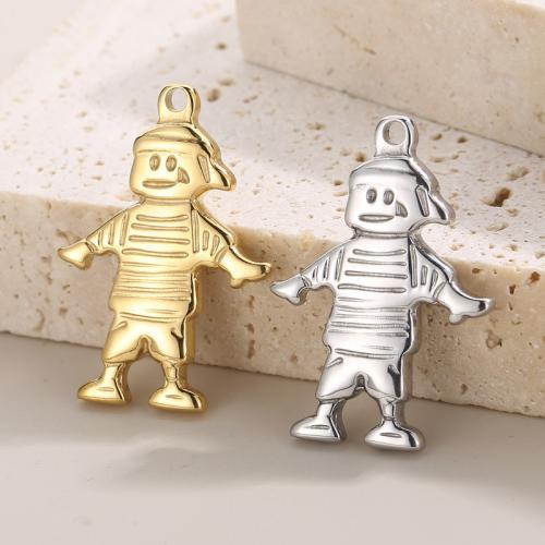 Stainless Steel Pendants 304 Stainless Steel Boy Vacuum Ion Plating fashion jewelry Sold By PC