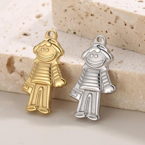 Stainless Steel Pendants 304 Stainless Steel Girl Vacuum Ion Plating fashion jewelry & for woman Sold By PC