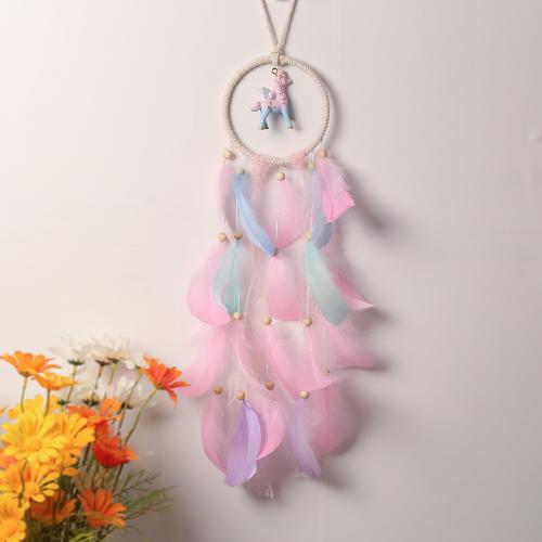 Fashion Dream Catcher Feather with Nylon & Iron handmade for home and office 480mm Sold By PC