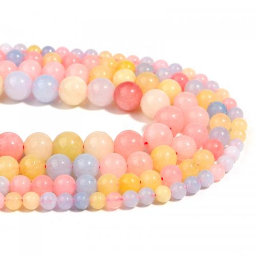 Amazonit Beads, Morganit, Runde, du kan DIY & forskellig størrelse for valg, flere farver til valg, Solgt Per Ca. 38 cm Strand