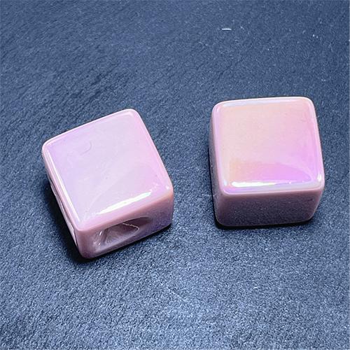 Acrylic Pendants Cube UV plating DIY 16mm Approx Sold By Bag