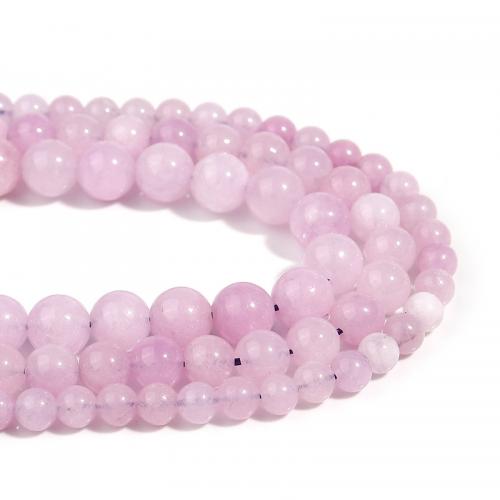 Amazonit perle, Kunzite, Krug, možete DIY & različite veličine za izbor, ljubičasta boja, Prodano Per Približno 38 cm Strand