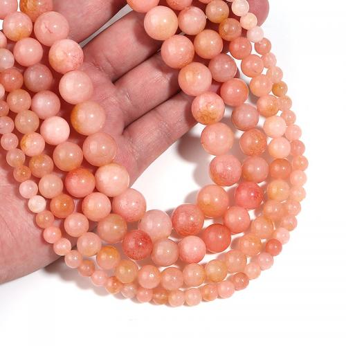 Opal Perlen, Rosa Opal, rund, DIY & verschiedene Größen vorhanden, Rosa, verkauft per ca. 38 cm Strang