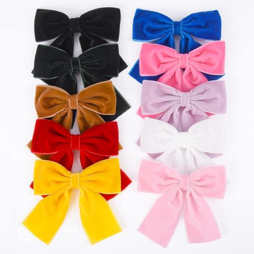 Children Hair Accessory Velveteen with Iron Bowknot fashion jewelry Sold By PC