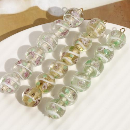 Ručno lampwork perle, Krug, možete DIY, više boja za izbor, 11mm, Prodano By PC