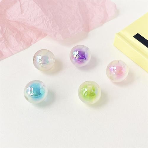 Acrylic Jewelry Beads Round DIY 15mm Sold By Bag