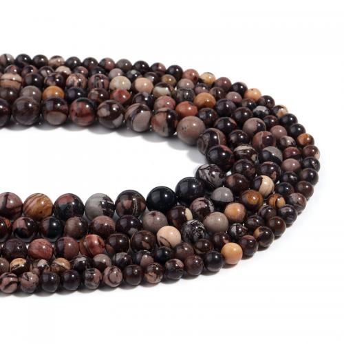 Gemstone smykker perler, Natursten, Runde, du kan DIY & forskellig størrelse for valg, blandede farver, Solgt Per Ca. 38 cm Strand