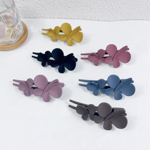 Hair Slide Acrylic Butterfly stoving varnish for woman Sold By PC