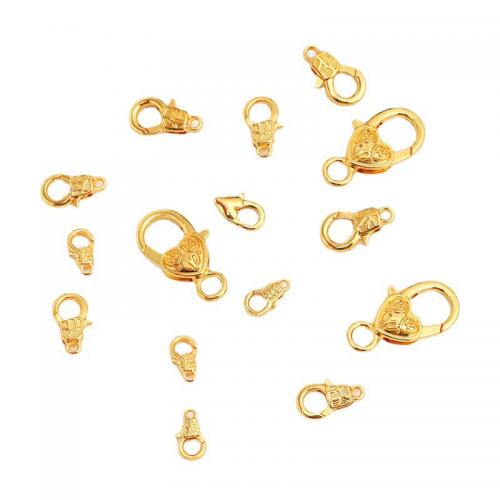 Brass Lobster Clasp Zinc Alloy plated DIY golden Sold By PC